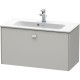 Тумба бетонно-серый матовый 82 см Duravit Brioso BR401100707