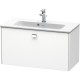 Тумба белый матовый 82 см Duravit Brioso BR401101018