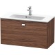 Тумба темный орех 82 см Duravit Brioso BR401101021