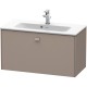 Тумба базальт матовый 82 см Duravit Brioso BR401104343