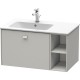 Тумба бетонно-серый матовый 82 см Duravit Brioso BR401200707