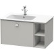 Тумба бетонно-серый матовый 82 см Duravit Brioso BR401201007