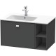 Тумба графит матовый 82 см Duravit Brioso BR401201049