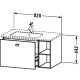 Тумба лен 82 см Duravit Brioso BR401201075
