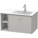 Тумба бетонно-серый матовый 82 см Duravit Brioso BR401400707