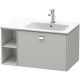 Тумба бетонно-серый матовый 82 см Duravit Brioso BR401401007