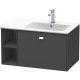 Тумба графит матовый 82 см Duravit Brioso BR401401049