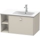 Тумба тауп матовый 82 см Duravit Brioso BR401401091