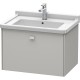 Тумба бетонно-серый матовый 67 см Duravit Brioso BR404100707