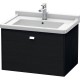 Тумба черный дуб 67 см Duravit Brioso BR404101016