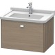 Тумба серый дуб 67 см Duravit Brioso BR404101035