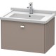 Тумба базальт матовый 67 см Duravit Brioso BR404101043