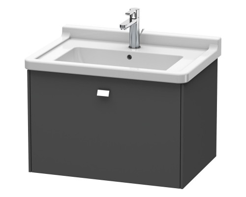 Тумба графит матовый 67 см Duravit Brioso BR404101049