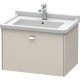 Тумба тауп матовый 67 см Duravit Brioso BR404101091