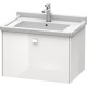 Тумба белый глянец 67 см Duravit Brioso BR404102222