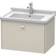 Тумба тауп матовый 67 см Duravit Brioso BR404109191