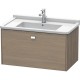 Тумба серый дуб 82 см Duravit Brioso BR404201035