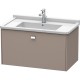 Тумба базальт матовый 82 см Duravit Brioso BR404201043