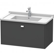 Тумба графит матовый 82 см Duravit Brioso BR404201049