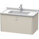 Тумба тауп матовый 82 см Duravit Brioso BR404201091