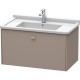 Тумба базальт матовый 82 см Duravit Brioso BR404204343