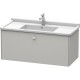 Тумба бетонно-серый матовый 102 см Duravit Brioso BR404300707