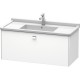 Тумба белый матовый 102 см Duravit Brioso BR404301018