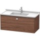 Тумба темный орех 102 см Duravit Brioso BR404301021