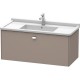 Тумба базальт матовый 102 см Duravit Brioso BR404301043