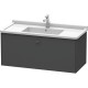 Тумба графит матовый 102 см Duravit Brioso BR404304949