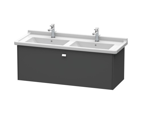 Тумба графит матовый 122 см Duravit Brioso BR404401049