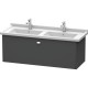 Тумба графит матовый 122 см Duravit Brioso BR404401049