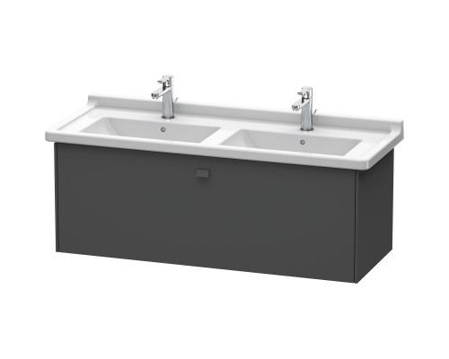 Тумба графит матовый 122 см Duravit Brioso BR404404949