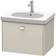 Тумба тауп матовый 67 см Duravit Brioso BR404501091