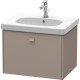 Тумба базальт матовый 67 см Duravit Brioso BR404504343