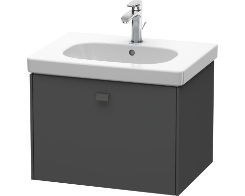 Тумба графит матовый 67 см Duravit Brioso BR404504949