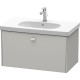 Тумба бетонно-серый матовый 82 см Duravit Brioso BR404600707