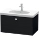 Тумба черный дуб 82 см Duravit Brioso BR404601016