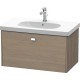 Тумба серый дуб 82 см Duravit Brioso BR404601035