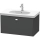 Тумба графит матовый 82 см Duravit Brioso BR404601049