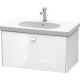 Тумба белый глянец 82 см Duravit Brioso BR404602222