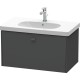 Тумба графит матовый 82 см Duravit Brioso BR404604949