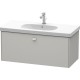 Тумба бетонно-серый матовый 102 см Duravit Brioso BR404700707