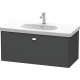 Тумба графит матовый 102 см Duravit Brioso BR404701049