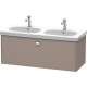 Тумба базальт матовый 117 см Duravit Brioso BR404801043