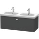 Тумба графит матовый 117 см Duravit Brioso BR404801049