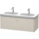 Тумба тауп матовый 117 см Duravit Brioso BR404809191