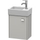 Тумба бетонно-серый матовый 36,4 см Duravit Brioso BR4049L1007