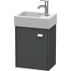 Тумба графит матовый 36,4 см Duravit Brioso BR4049L1049