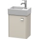 Тумба тауп матовый 36,4 см Duravit Brioso BR4049L1091